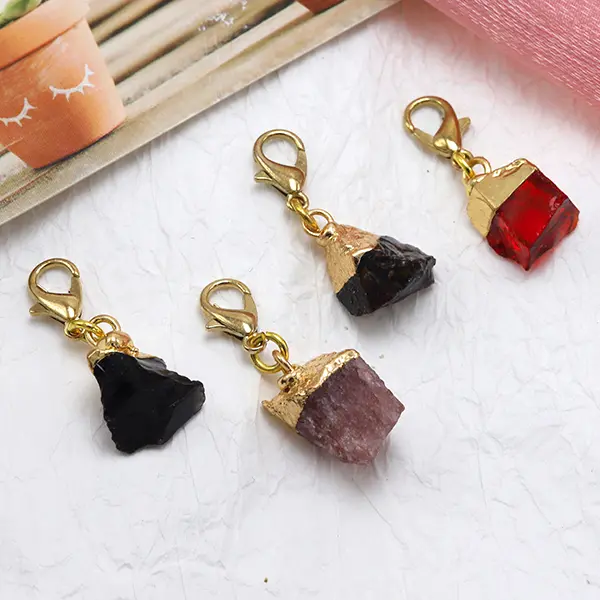 ODM Unique Shape Semi-Precious Gemstone Fragment Charms for Pet Collars Exporter, Exporters