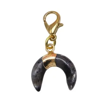 Crescent Moon Semi-Precious Gemstone Charms Showcases