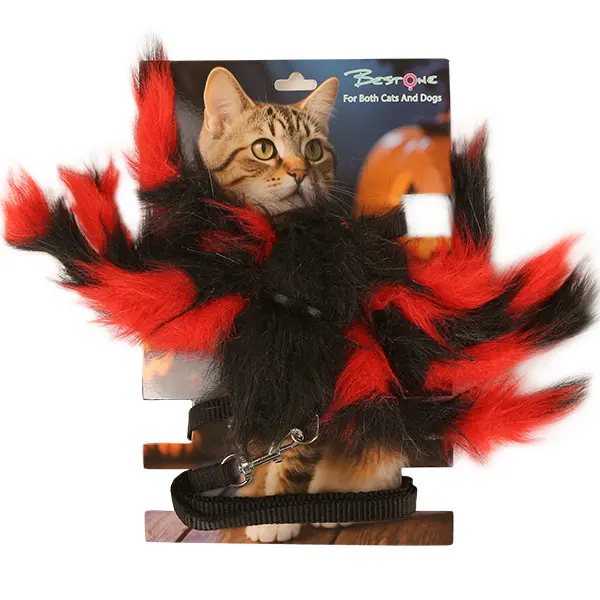 ODM Halloween-Themed Plush Pet Leash & Harness Set – Spider, Ghost, Pumpkin, Skull Designs – S Size – 120cm – Wholesale Manufacturer, Factory
