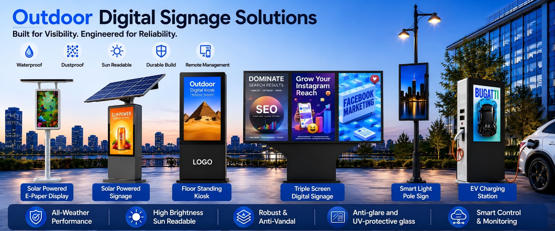 Professional LCD Digital Signage and LED Display Solutions by Best Panel View