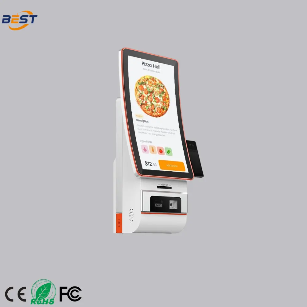 Wholesale Wall-Mounted Curved-Screen Self-Order Kiosk Supplier, Suppliers