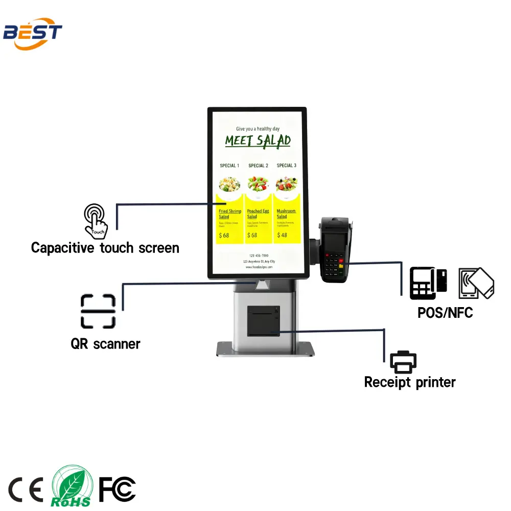 China Desktop Self-Service Ordering Kiosk Supplier, Factory