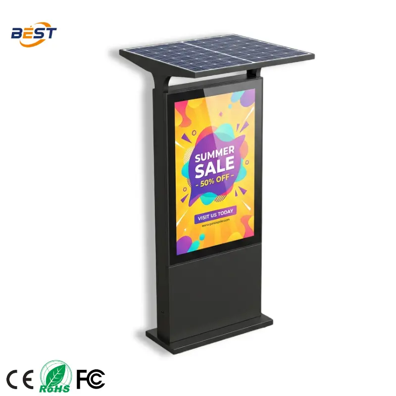 Wholesale Off-Grid Digital Signage | 420W Solar · 48H Battery · IP55 Manufacturers, Factories