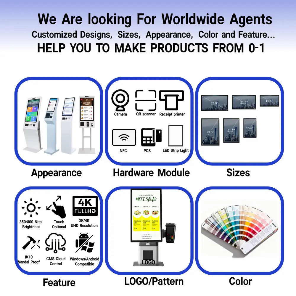 China Desktop Self-Service Ordering Kiosk Supplier, Factory