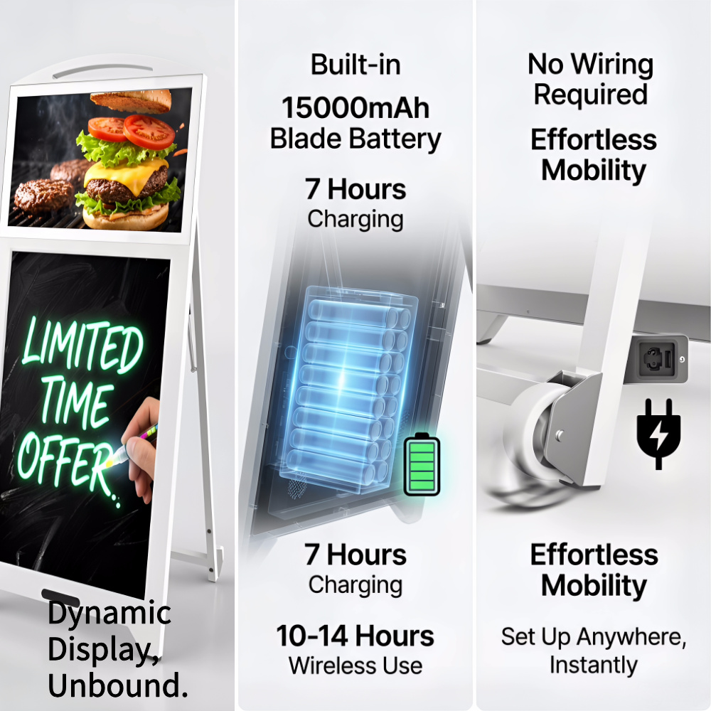 Wireless Portable Digital Poster