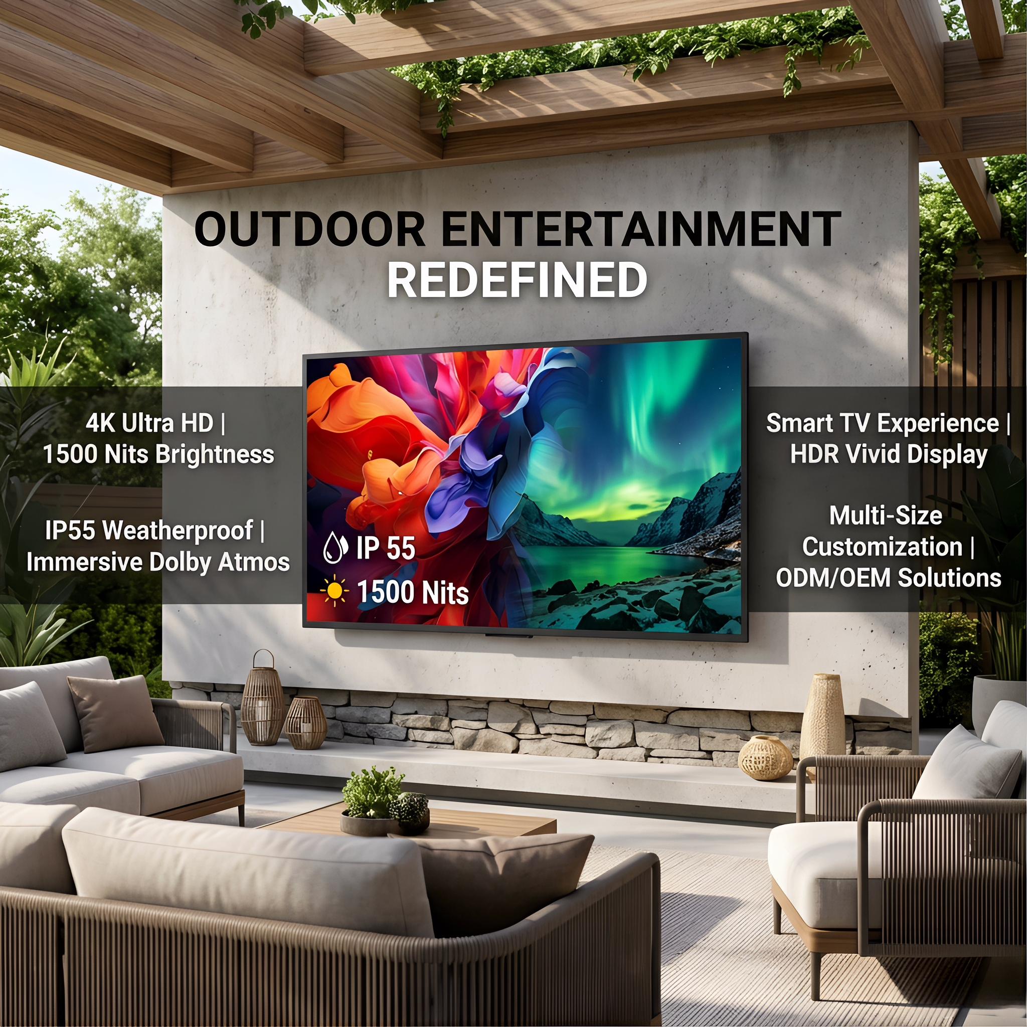 4K HDR Outdoor TV