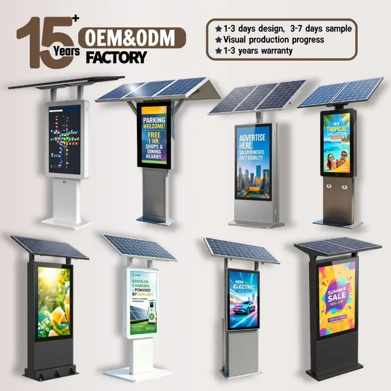 Wholesale Off-Grid Digital Signage | 420W Solar · 48H Battery · IP55 Manufacturers, Factories