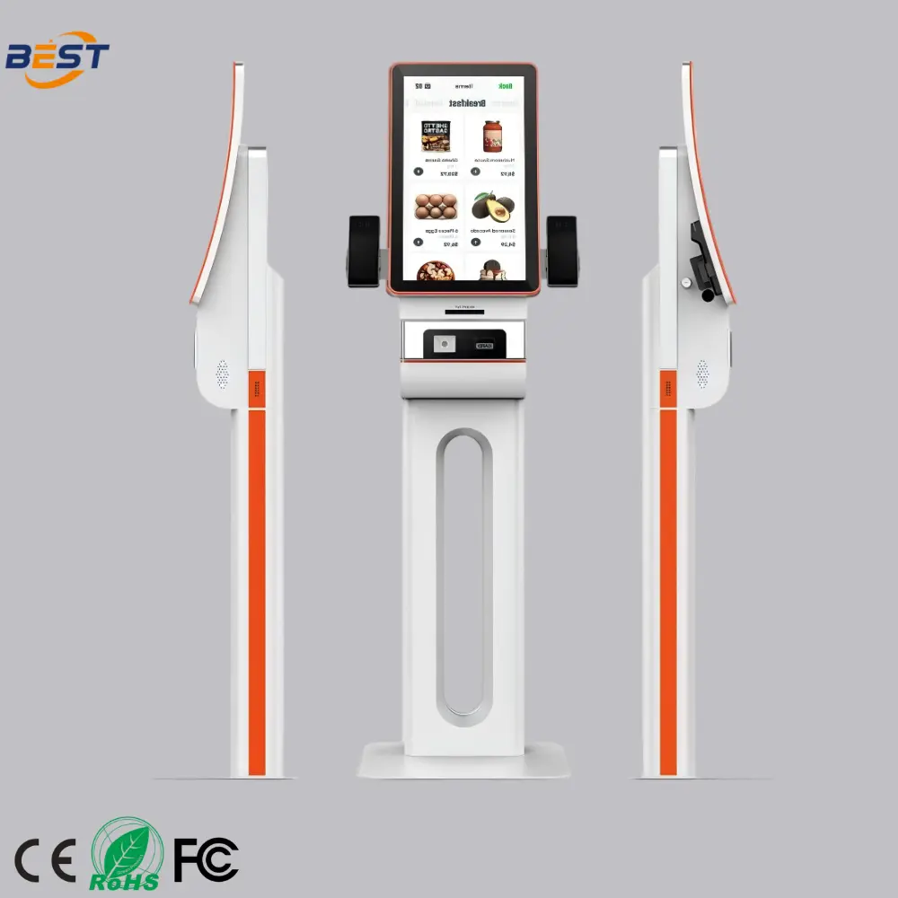 OEM Floor-Standing Curved-Screen Self-Order Kiosk Manufacturers, Factory