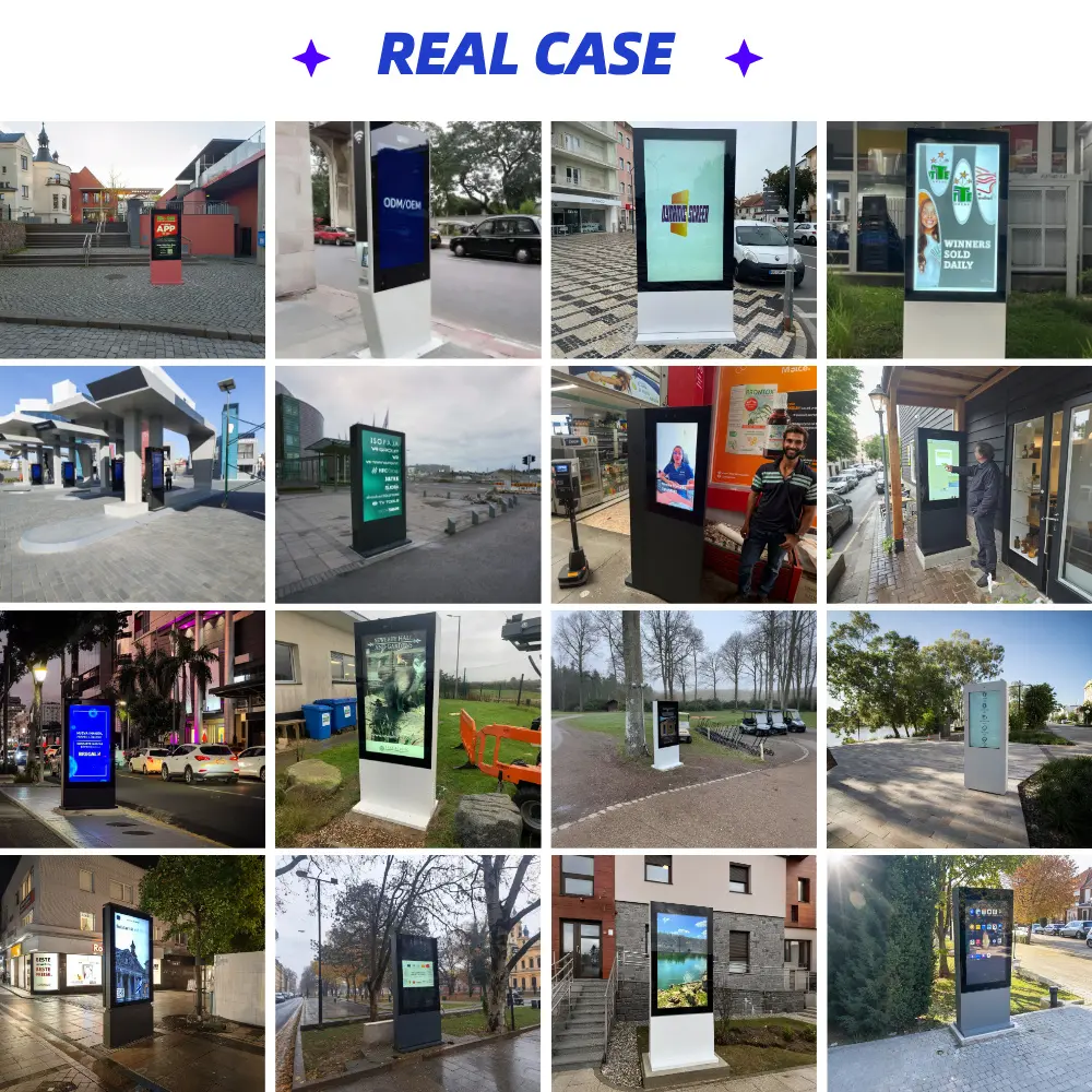 ODM Outdoor Floor Standing and Freestanding Digital Signage Display Supplier, Factories