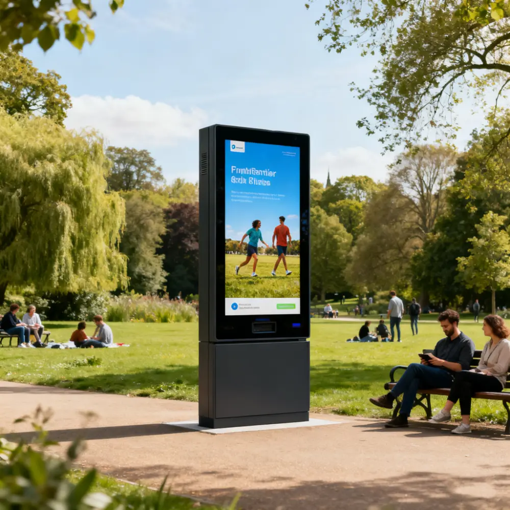 China All-Weather Outdoor Floor Standing Display with Capacitive Touch Supplier, Factory