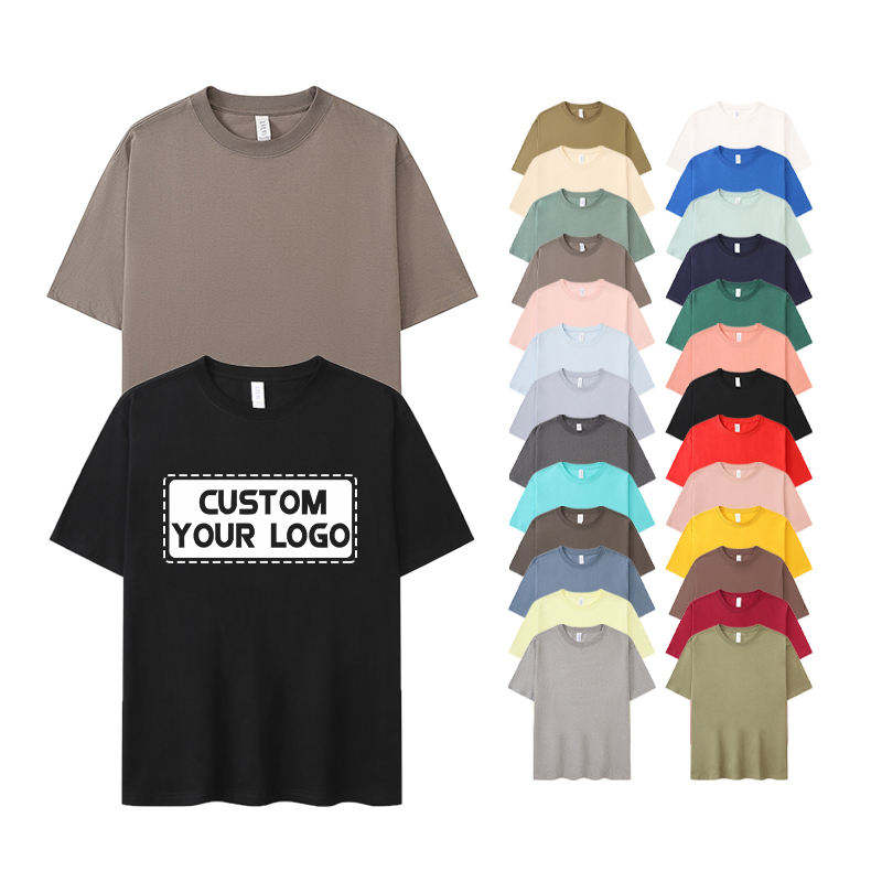 New Arrival Heavyweight Cotton Customize Bold Logo Print Tshirt Men's American Streetwear T-Shirt