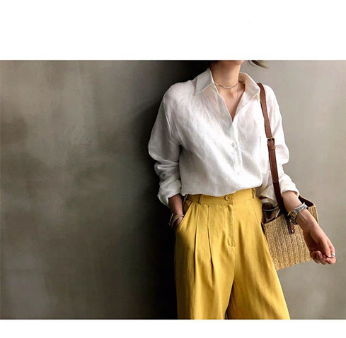 Linen Women Shirt View 8
