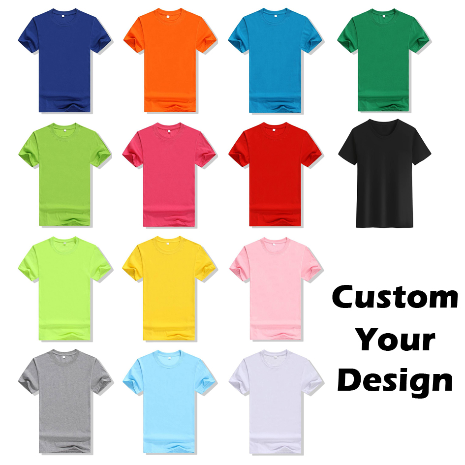 Wholesale Blank Plain T Shirt Custom Silk Screen Print Digital Logo Brand Polyester Cotton Tshirt Plus Size Men T-shirt For Men