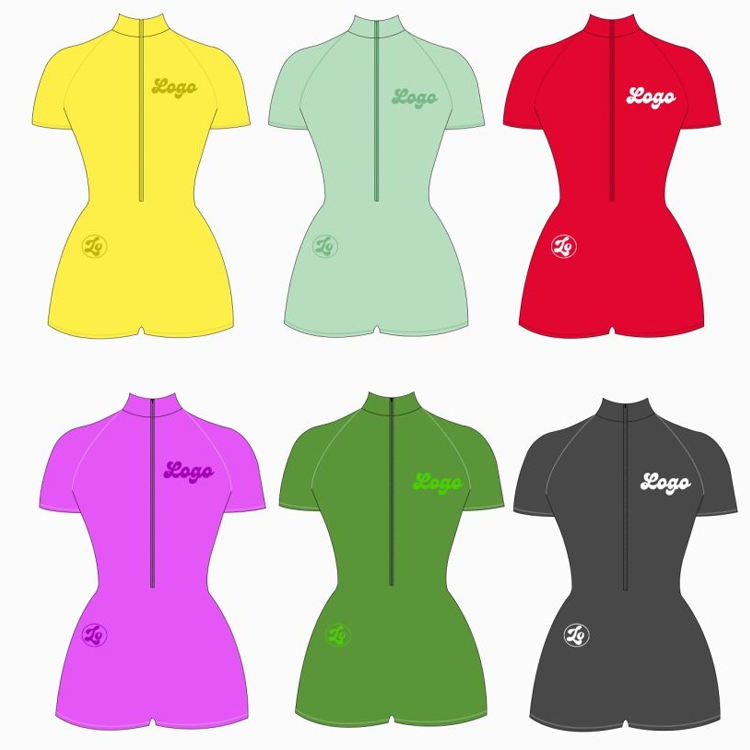 Wholesale Women One Piece Zipper Rompers Custom Logo Women Workout Gym Body Basics Playsuit Bodysuit Jumpsuit Romper for Women