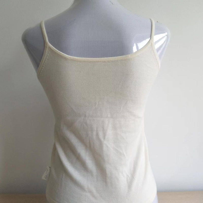 Women Ladies Girls Rib Knitted 100% Pure Cashmere Camisole Sweater Tank Top T-shirt Women