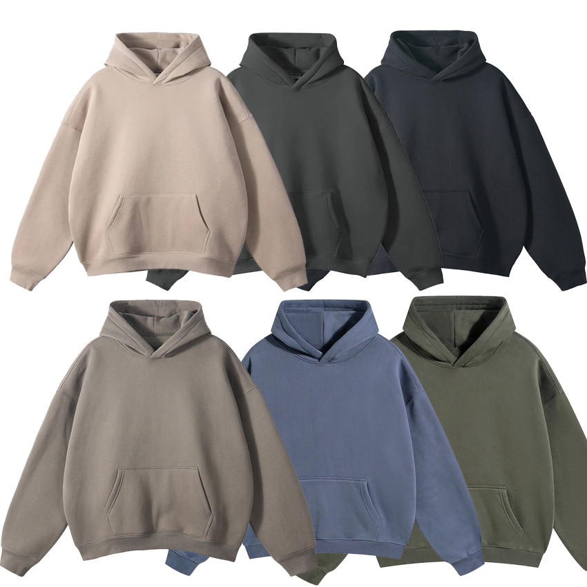 Customized Logo &amp; Color Casual Men's Regular Pullover Hooded Solid Color Hoodies Wholesale Spring Autumn Classic Comfort Hoodie