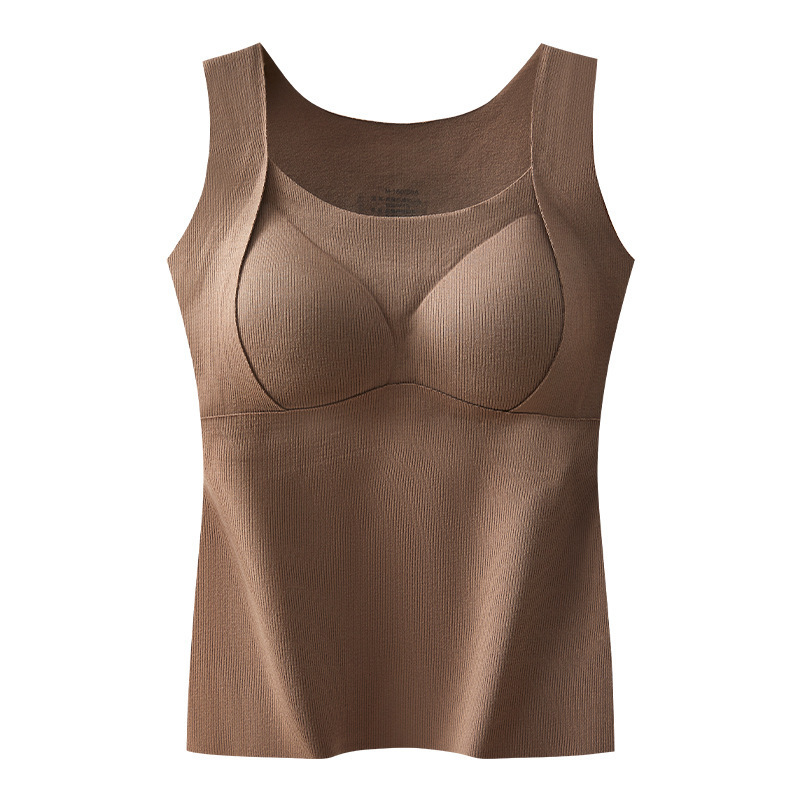 Custom Logo Ladies Gym Bra Tank Top Soft Support Workout Yoga Fitness Camisoles with Built-In Bra Solid Pattern Workout T-Shirts