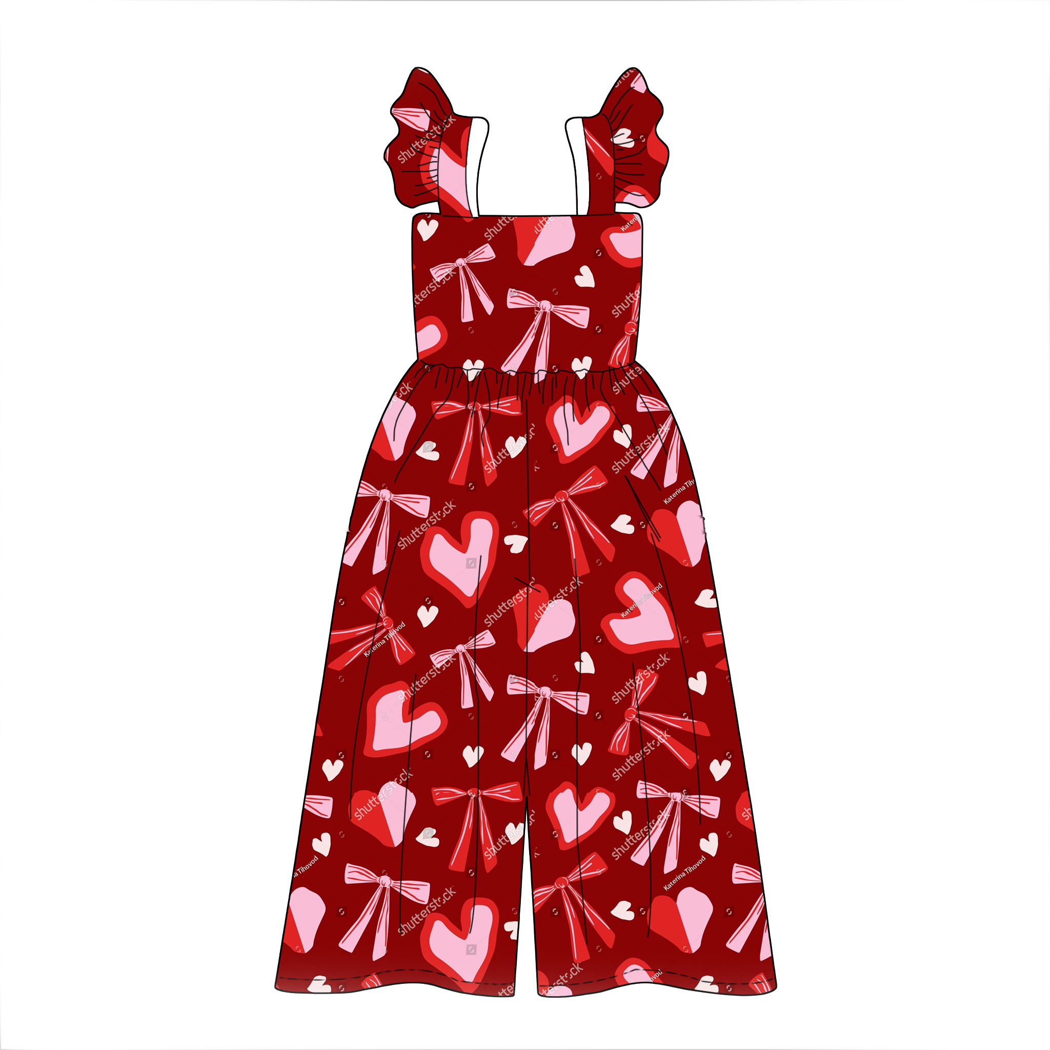 High Quality Girls Children Ruffle Sleeveless Loose Pants Spring Autumn Baby Kids Floral Jumpsuits&amp;rompers Casual Clothing