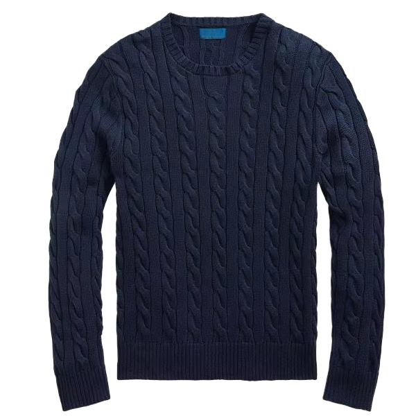 Men's Wool / Viscose Winter Long Sleeve Sweater Comfortable Breathable Plus Size Jacquard Logo Print Decorations.