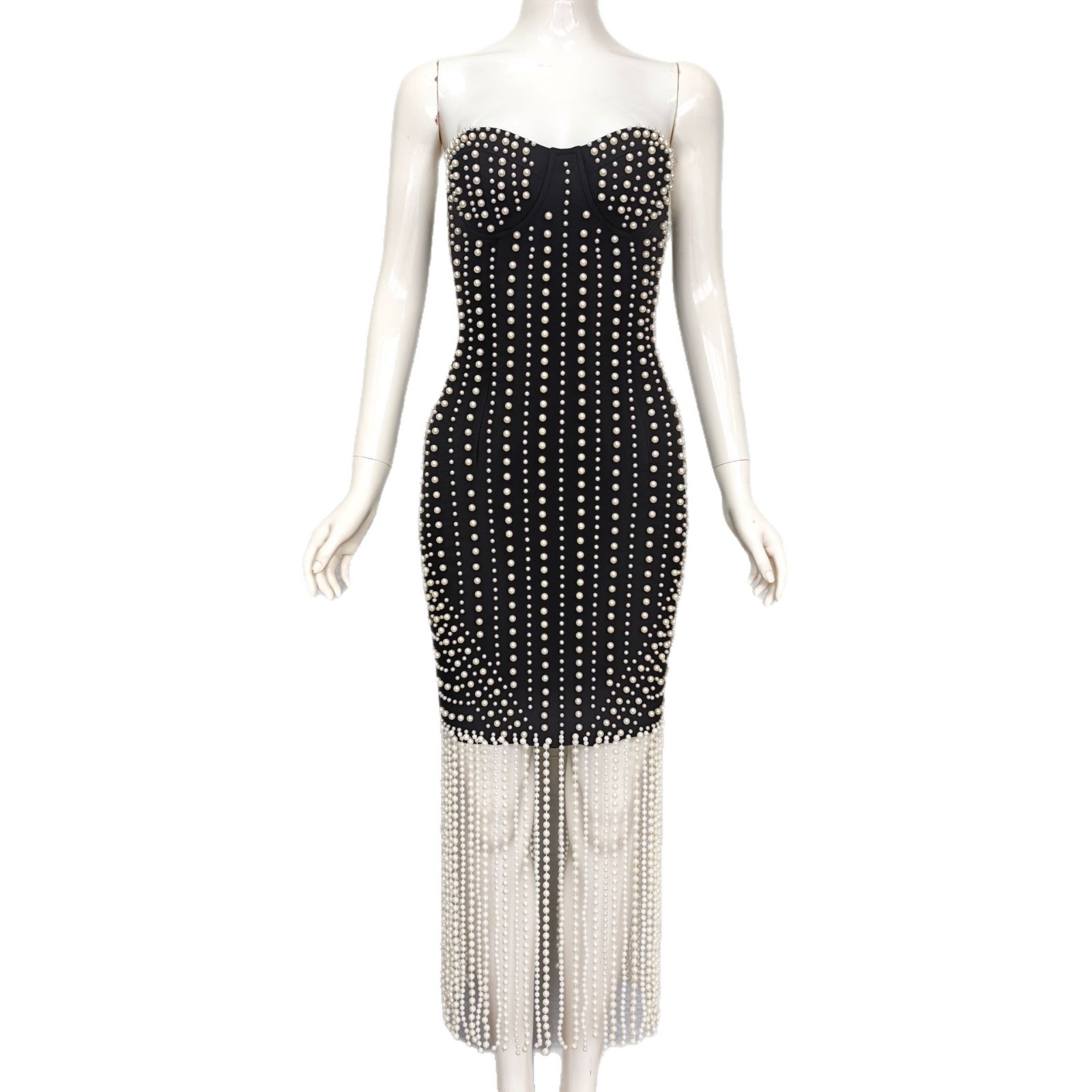 Sexy Crystal Pearls Summer Mini Dress Women Off Shoulder Bodycon Dress Birthday Club Wear Outfits Short Dress