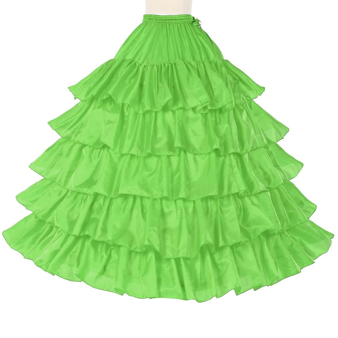 Mid Waist New Style 100% Polyester Plain Dyed Petticoat Underskirt Best Selling Comfortable Can Can Skirt Fashionable