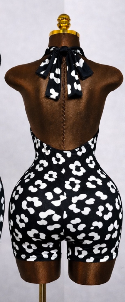 2026 Summer Fashion Female Sexy Party Club Wear Sleeveless Backless Printed Words Shorts Jumpsuit Rompers for Woman