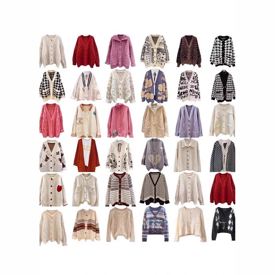Women's Knitted Mohair Wool Liner Halter Lace Sweater Cardigan Coat Spring Autumn 2025 New Fashion Versatile Long Sleeve