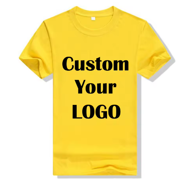 Wholesale Blank Plain T Shirt Custom Silk Screen Print DTG Digital Logo Brand Cotton Tshirt Basic Casual Men T-shirt For Men