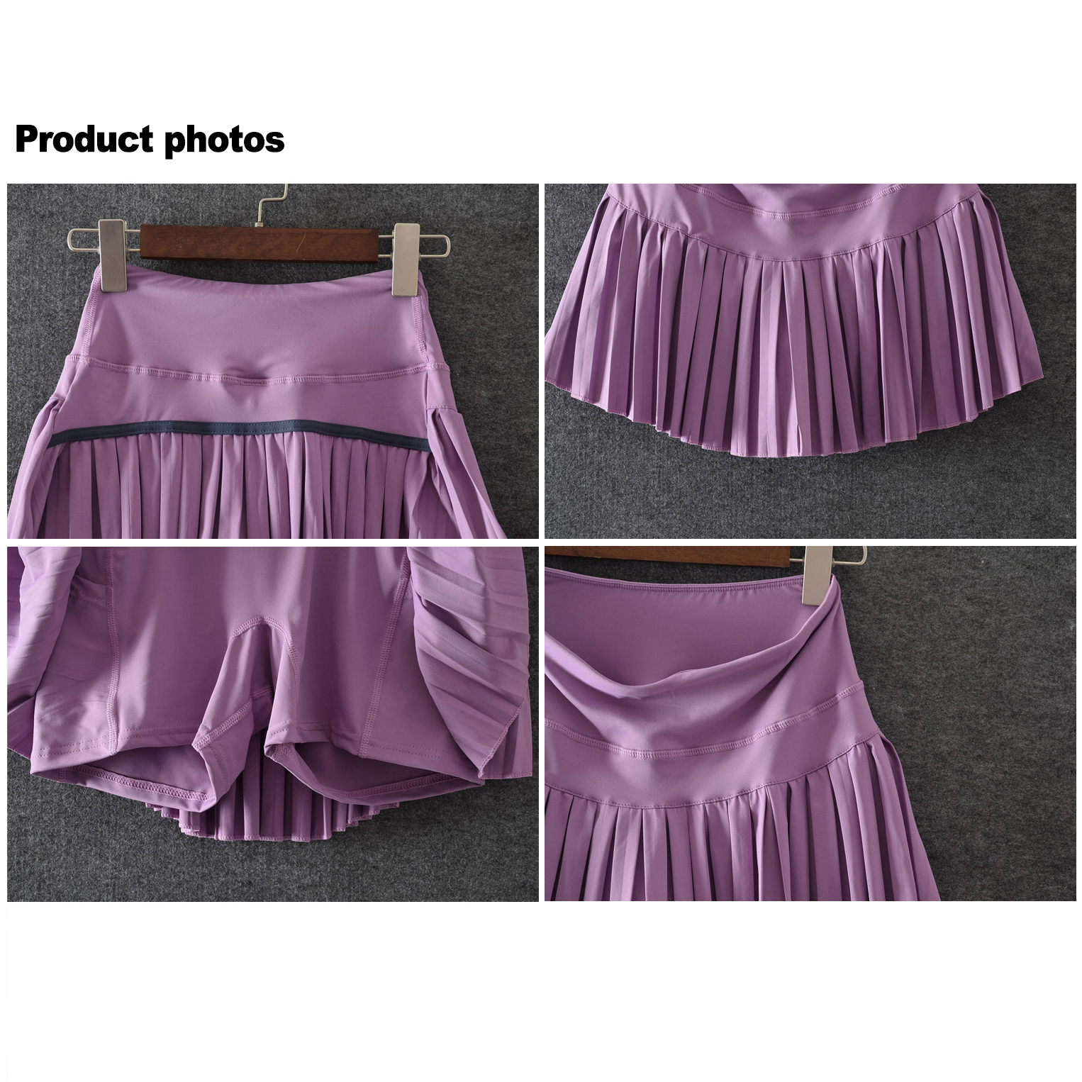 Women High Waisted Pleated Tennis Skort Quick Dry Athletic Sports Skort With Pockets