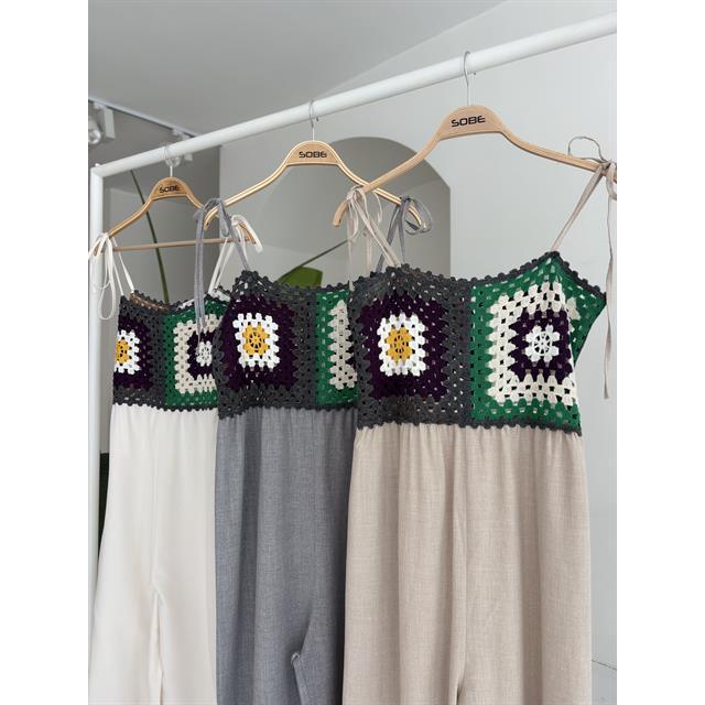 Jasmin Szneli Linen Bohemian Jumpsuit 1280-08 Daily Look