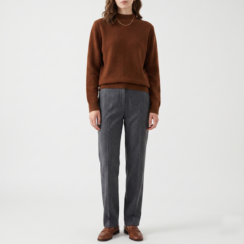 Women's Sweaters Knitted Sweaters New Fashion Design Customize Long Sleeve Light Weight Breathable Sweaters