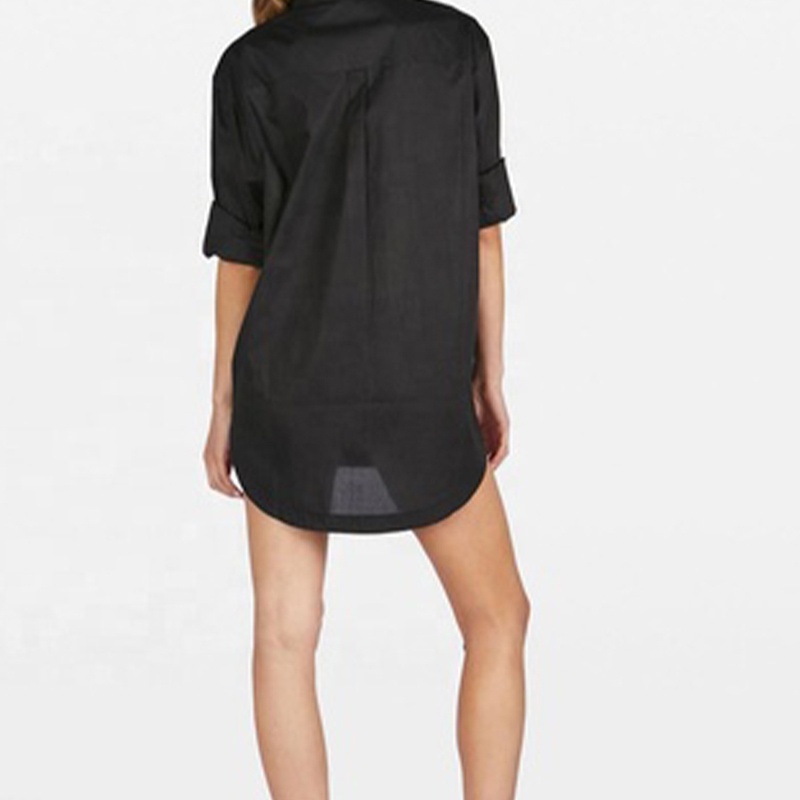 High Quality Custom Long Sleeve Oversized Shirt Blouses for Women