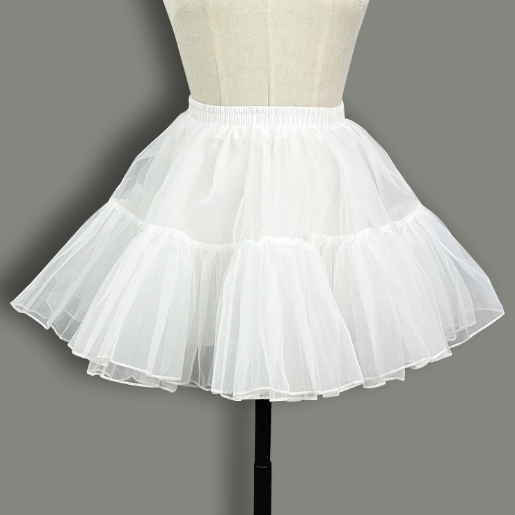 Cosplay Boneless Petticoat Soft Mesh Underskirt for Lolita Dress
