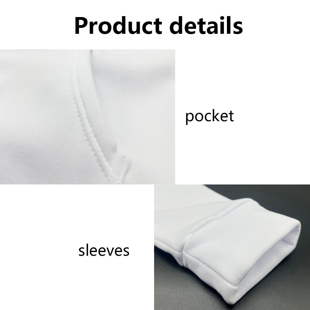 Custom Hoodies with logo Polyester Sweatshirt for Sublimation Blank Hoodies for Men Printing logo Unisex 100% Polyester Hoodie