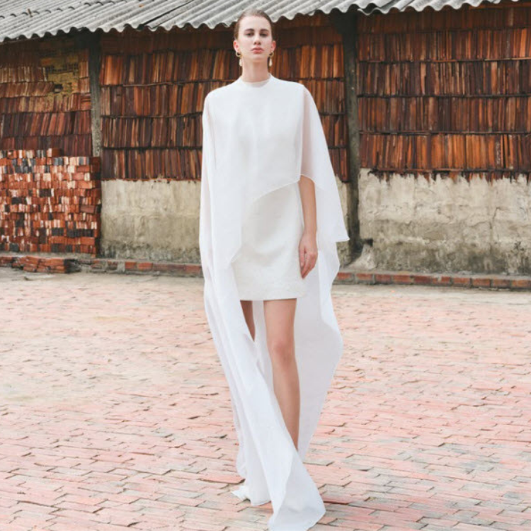 Luxury Fashion Women Dresses Elegant JILNA EMB MINI DRESS Sleeveless A-line Custom Labels Women's Fashion Clothing from Vietnam