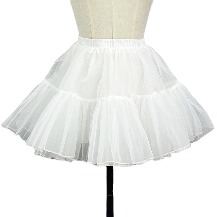 Cosplay Boneless Petticoat Soft Mesh Underskirt for Lolita Dress