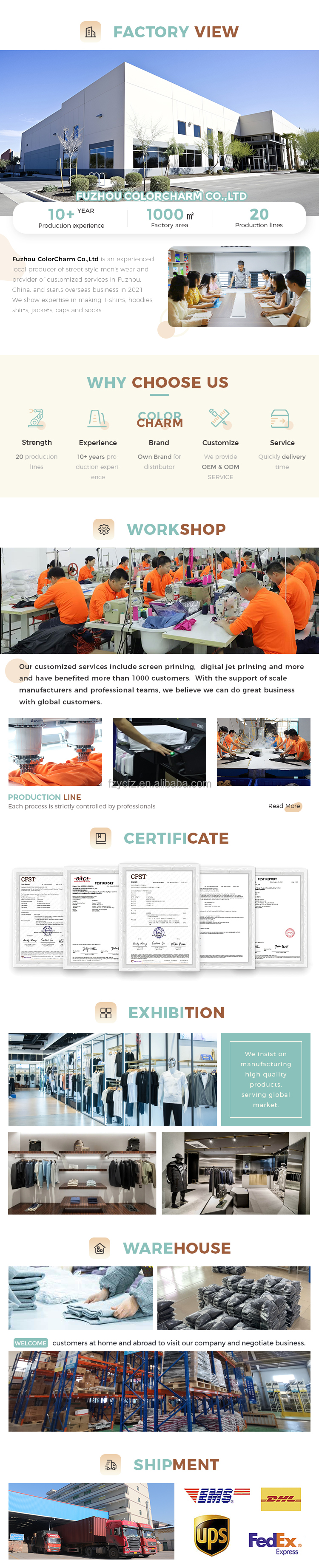 Detailed Specifications Chart