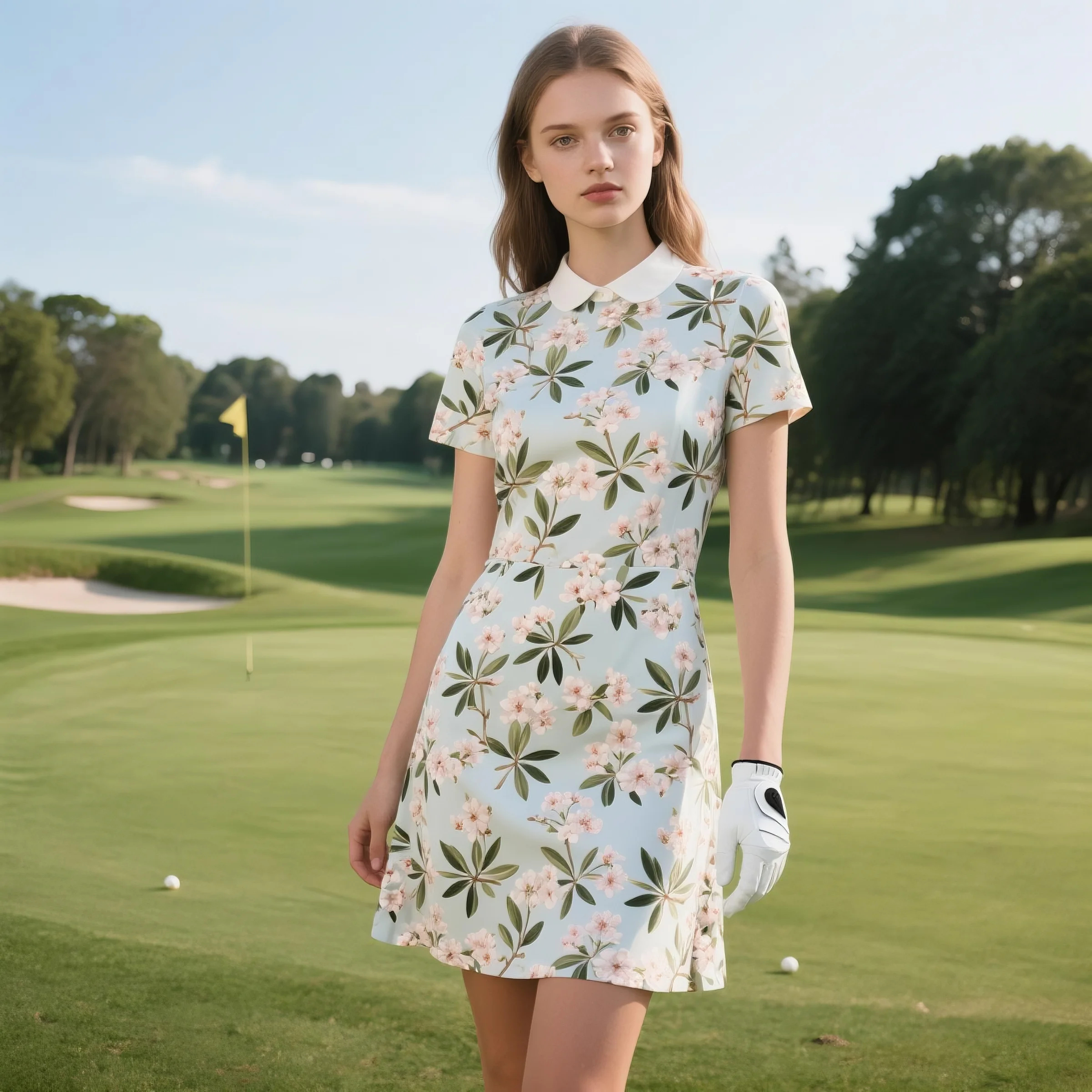 Sublimated Floral Women Tennis Wear Custom Design logo Women's Casual Skirt Skorts Stretch Golf Dress