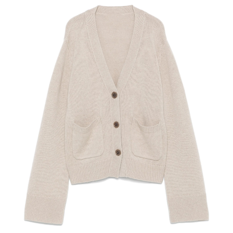 High Quality Custom Women's V-neck Cardigan Sweater Soft Lightweight Knitted Polyester/Cotton Casual Winter Wholesale