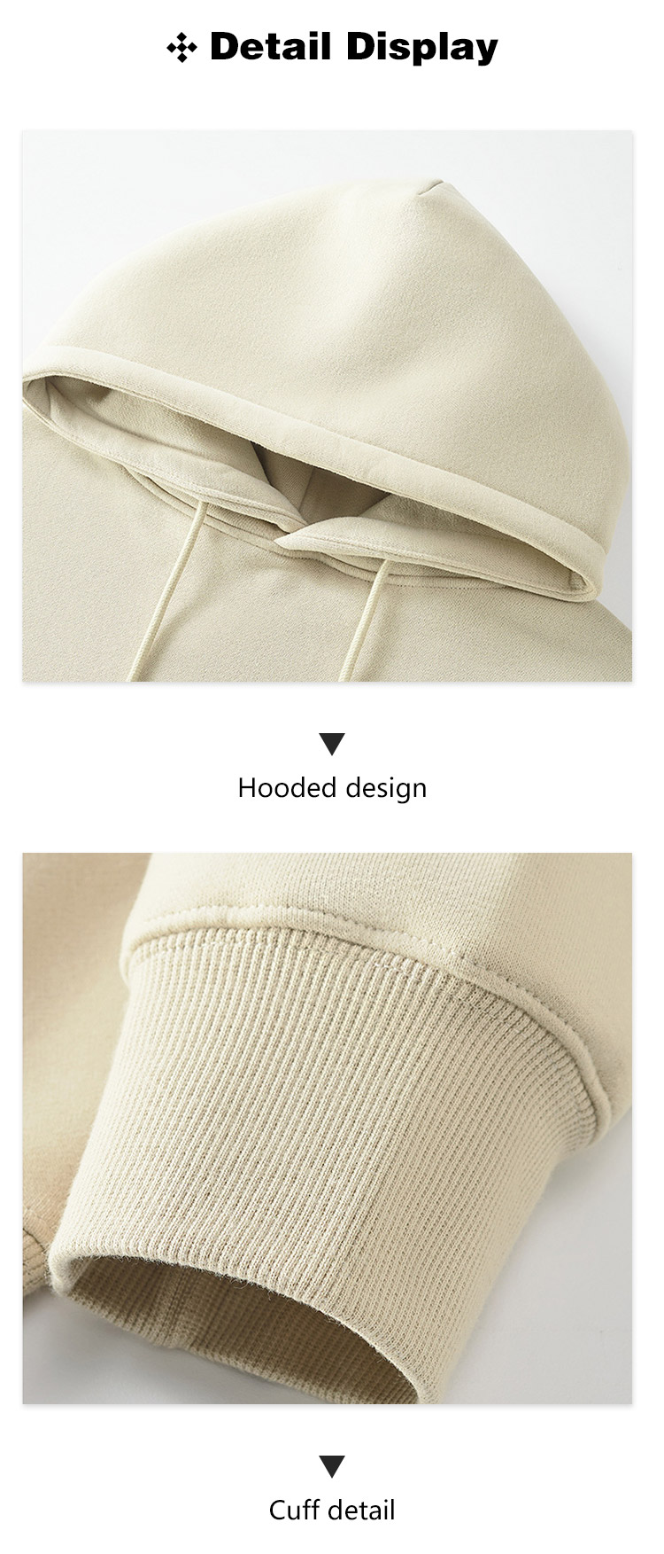 Hoodie Hood Construction Detail