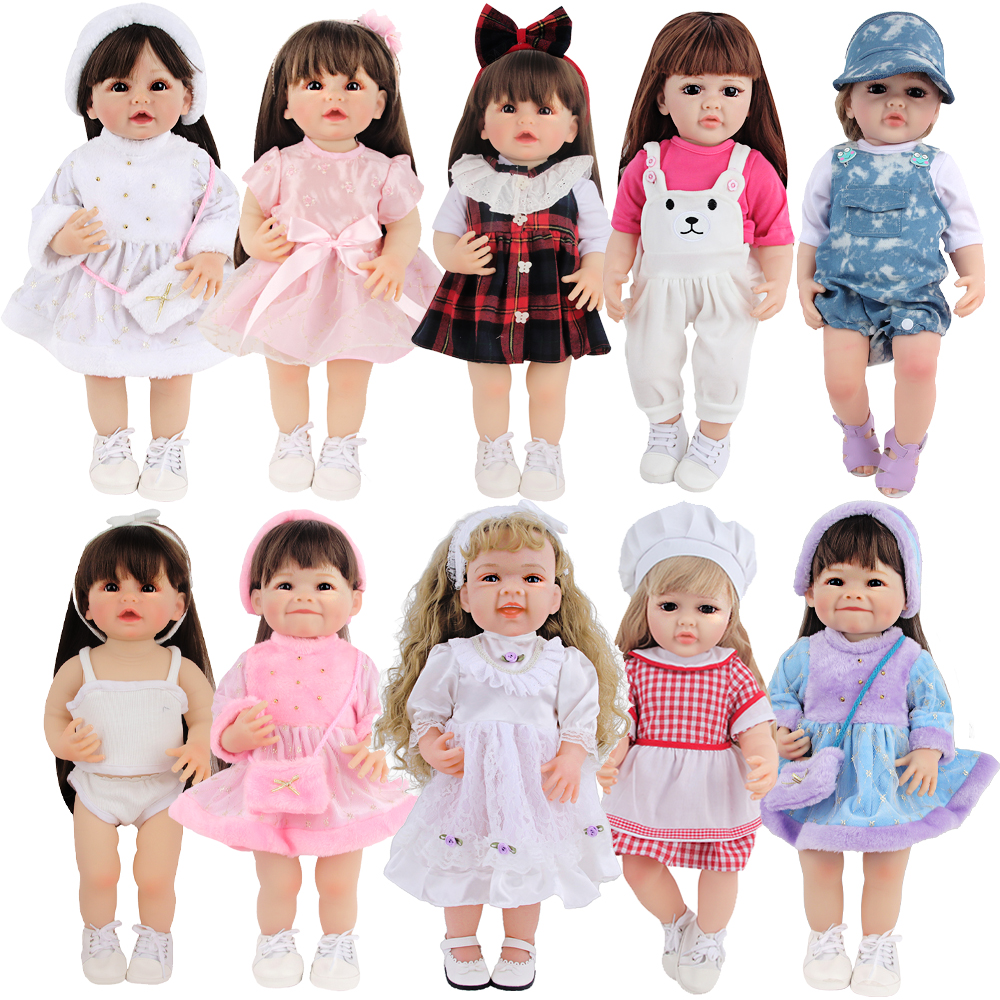 Multi-Size Plastic Toy Doll Clothes Set Fashion Vintage Casual Party Wear Dresses Gowns Seasonal Apparel For Girls