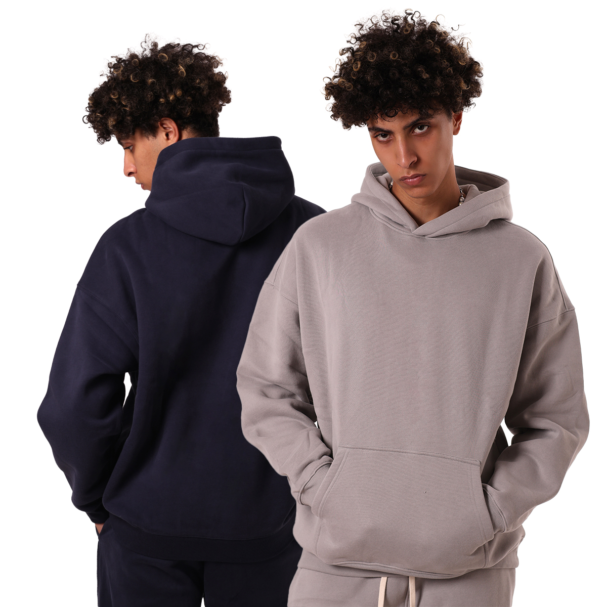 High Quality Custom Logo 350G Heavyweight Fleece Blank Oversized Plus Size Men'S Hoodies Tracksuits for Men