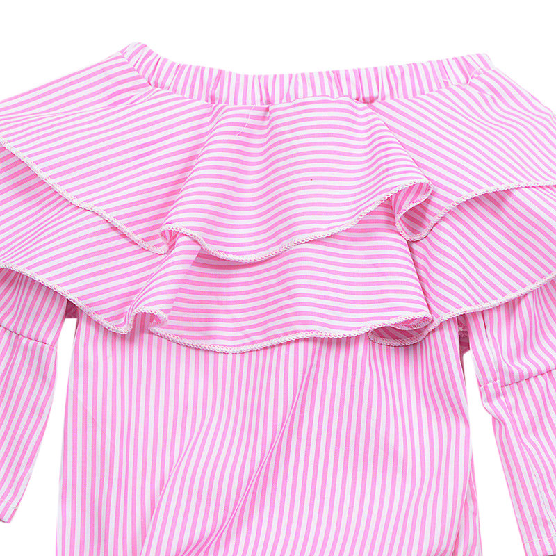 Baby Bubble Romper Plus Size Print Layered Ruffles 100% Cotton Breathable Eco-Friendly Quick Dry for Newborn Girls