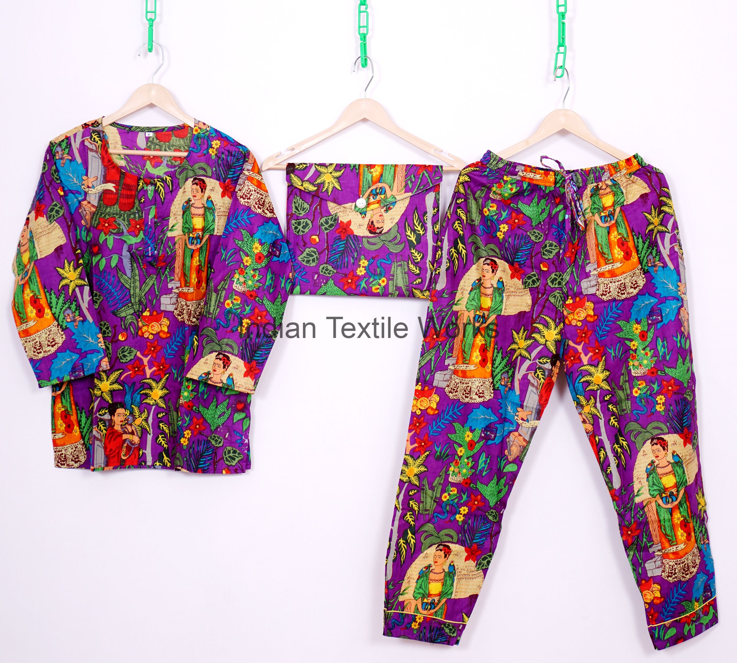 Round Neck Style Pajama Set