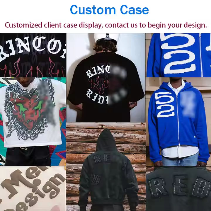 Wholesale OEM Thickened Oversized Hoodie, Dropped Shoulder Casual Style Men's Pullover Hoodie, Custom Bubble Print Fleece Hoodie