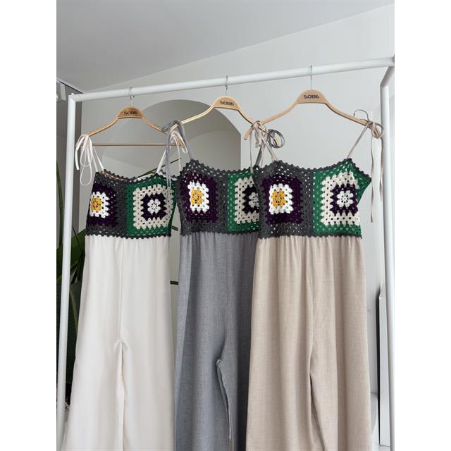 Jasmin Szneli Linen Bohemian Jumpsuit 1280-08 Lifestyle