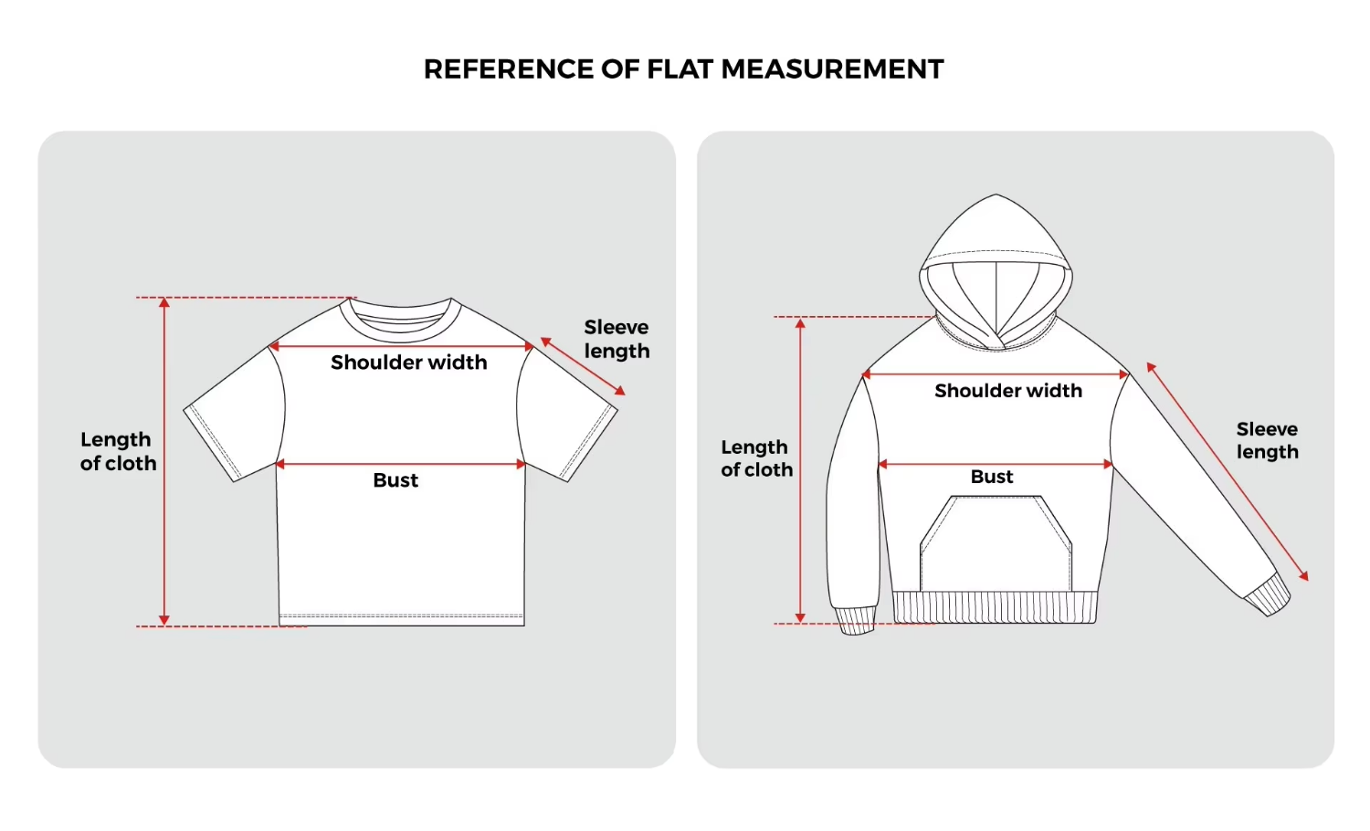 Size Measurements Chart 2