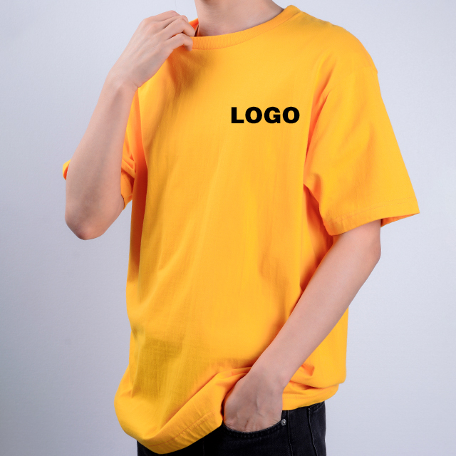 Custom 250 GSM 100% Cotton White T-Shirt Men Puff Print t Shirt Men's Blank Tshirt Oversized T-shirts Vetement Homme