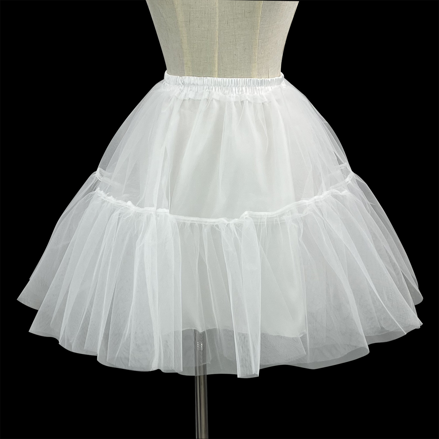 Cosplay Boneless Petticoat Soft Mesh Underskirt for Lolita Dress
