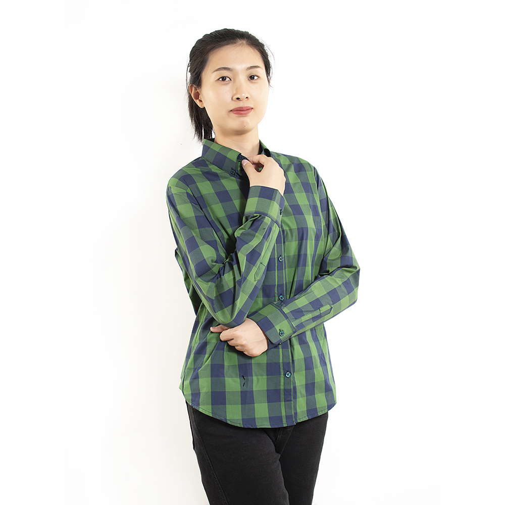Women's Buffalo Plaid Check Shirt Blouse Jacket